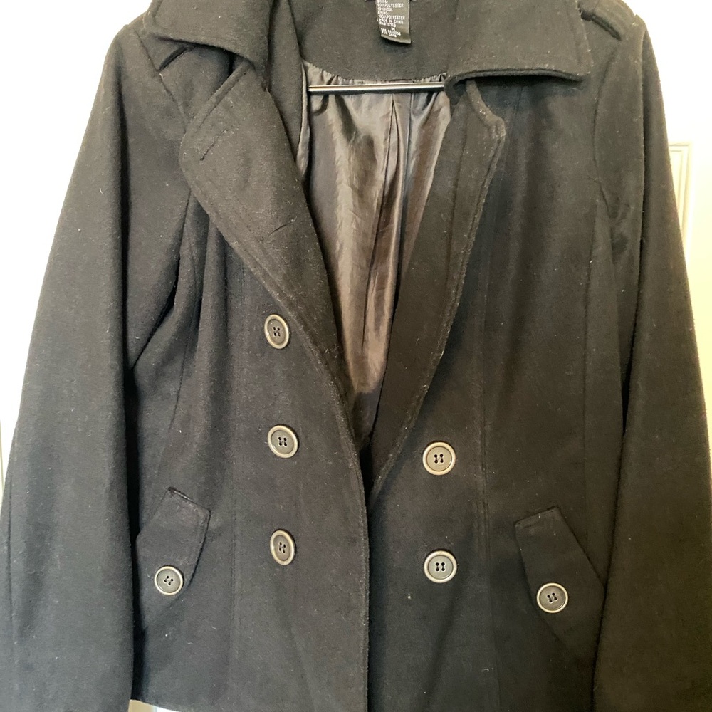 Wet Seal Charcoal Wool Blend Jacket